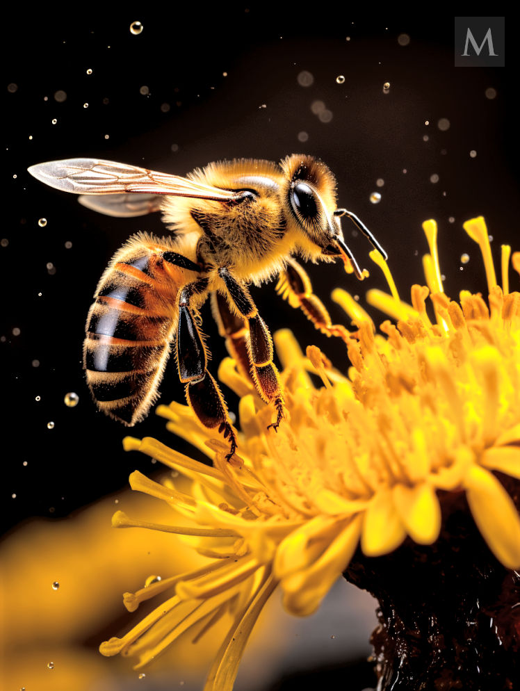 Honey Bee Gathering Pollen 2