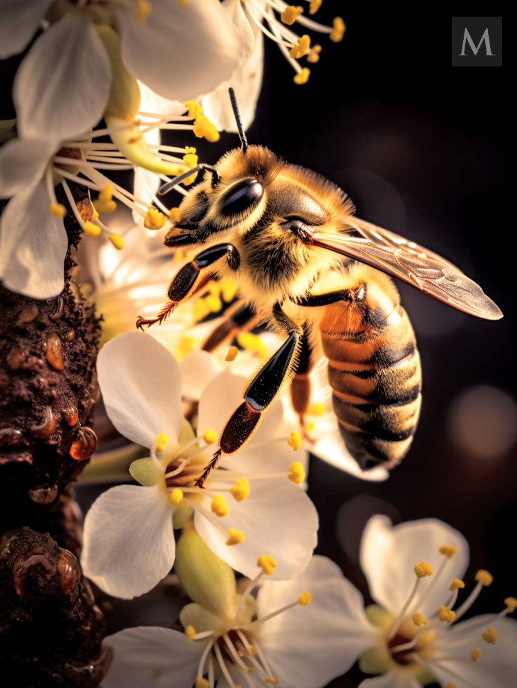 Honey Bee Gathering Pollen 3